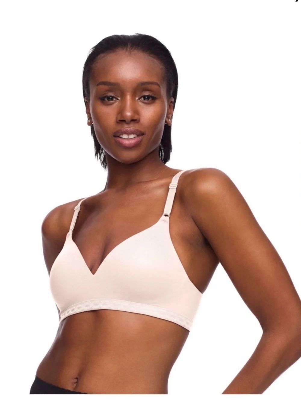 Warners Cloud 9 Super Soft Wireless Bra Peach